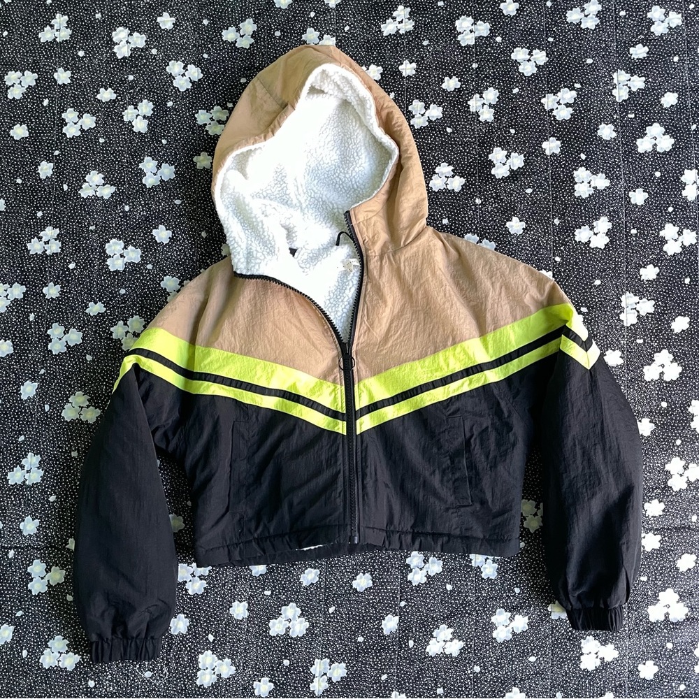 Cropped Sherpa jacket